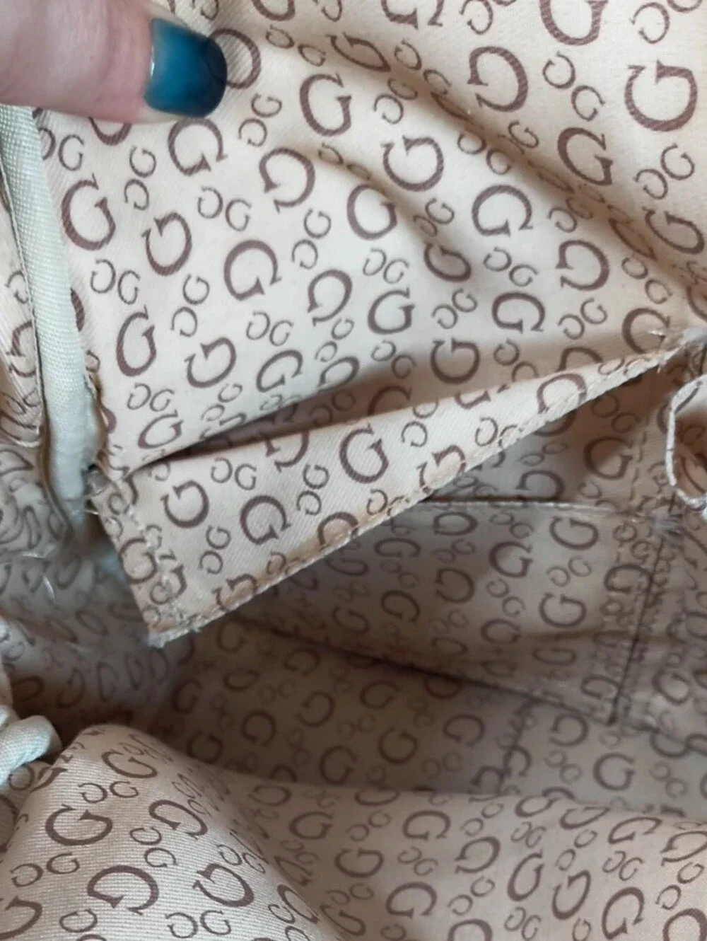 Guess backpack Black /Tan iconic monogram logo pattern